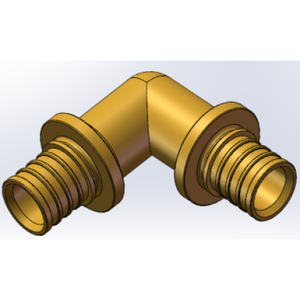 Varmego ® Kuplado MS One-sided coupling angular movable sleeve axial 16-16/ SDR 7.4/90°/Todo&Forza/CW617N