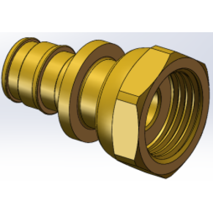 Varmego ® Kuplado MS Transition Coupling PEX Expansion Sleeve Radial with Threaded End 16-1/2″G UN Hollander/SDR [7,4][9][11]/180°/Todo&Patoma&Varmo/CW617N
