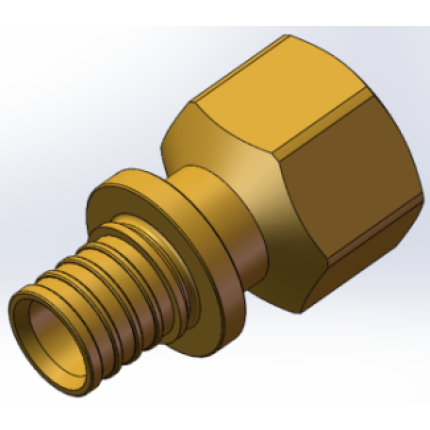 Varmego ® Kuplado MS Transition coupling movable sleeve axial with threaded end 20-1/2″UN/ SDR 7.4/180°/Todo&Forza/CW617N