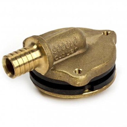 Varmego ® Jentro Elbow wall for built-in vk movable sleeve axial with threaded end 16-1/2"UN/ SDR 7.4/90°/Todo&Forza