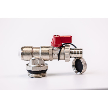 Varmego ® Manifold & Manifold Set 1ˮ Hand flow + PiP faucet red handle