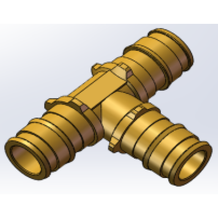 Varmego ® Kuplado MS T piece PEX expansion sleeve radial 32-32-32/SDR [7,4][9][11]/Todo&Patoma&Varmo/CW617N