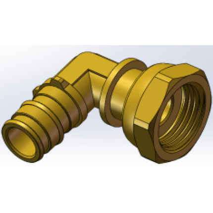 Varmego ® Kuplado MS Adapter Angle PEX Expansion Sleeve Radial with Threaded End 16-3/4″G UN Hollander/SDR [7,4][9][11]/90°/Todo&Patoma&Varmo/CW617N