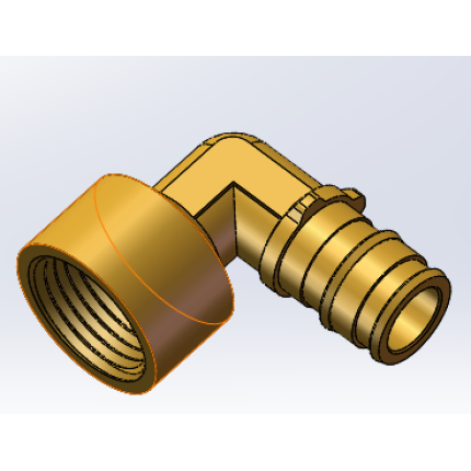 Varmego ® Kuplado MS Adapter Angle PEX Expansion Sleeve Radial with Threaded End 16-1/2″UN/SDR [7,4][9][11]/90°/Todo&Patoma&Varmo/CW617N