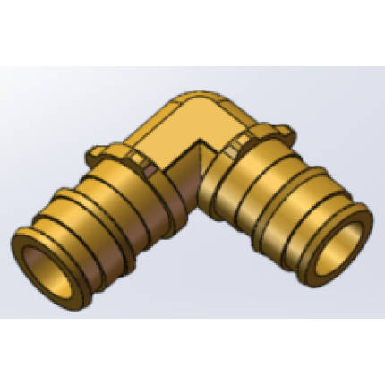 Varmego ® Kuplado MS One-sided connector corner PEX expansion sleeve radial 32-32/SDR [7,4][9][11]/90°/Todo&Patoma&Varmo/CW617N